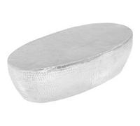 Table basse martelée Argenté 100 x 50 x 28 cm Aluminium - vidaXL