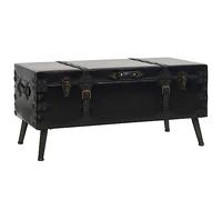 vidaXL Table Basse MDF et Acier Table d'Appoint Table de Salon Décor Chambre