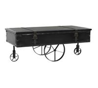 vidaXL Table basse MDF et bois de sapin 110 x 55 x 43 cm