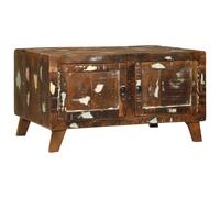 Vidaxl Table Basse Multicolore 80x54x45 Cm Bois Massif Récupéré Multicolore