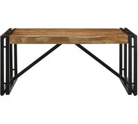 vidaXL Table basse multicolore 80x80x35 cm Vieux bois massif