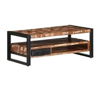 vidaXL Table basse multicolore 90x50x36 cm bois de récupération massif