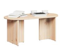 vidaXL Table Basse Naturel 80 x 39,5 x 35 cm Bois de pin Massif