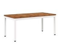 vidaXL Table Basse Naturel et Blanc 50 x 100,5 x 45 cm