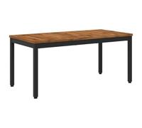 vidaXL Table Basse Naturel et Noir 50 x 100,5 x 45 cm
