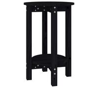 vidaXL Table basse Noir Ø 40x60 cm Bois massif de pin