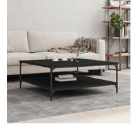 vidaXL Table basse noir 100x100x40 cm bois d'ingénierie 832843