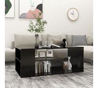 Vidaxl Table Basse Noir 100x50x40 Cm Aggloméré Noir