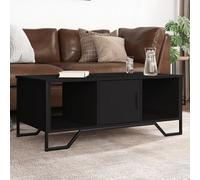 vidaXL Table basse noir 100x51x40 cm bois d'ingénierie