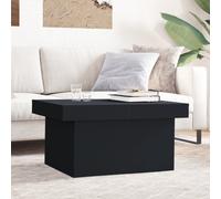 vidaXL Table basse noir 100x55x40 cm bois d'ingénierie, table latérale, table de salon, table d'accent, bout de canapé, table centrale, table à thé Noir