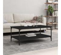 Vidaxl Table Basse Noir 100x55x40 Cm Bois D'ingénierie Marron