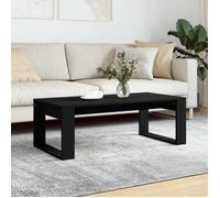 vidaXL Table basse noir 102x50x35 cm bois d'ingénierie 823359