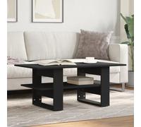 Vidaxl Table Basse Noir 102x55x42 Cm Bois D'ingénierie Marron