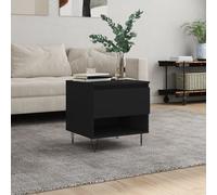 Vidaxl Table Basse Noir 50x46x50 Cm Bois D¡¯Ing¿¿Nierie Marron