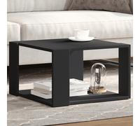 Vidaxl Table Basse Noir 51,5x51,5x30 Cm Bois D'ingénierie Multicolore