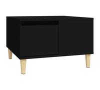 Vidaxl Table Basse Noir 55x55x36,5 Cm Bois D'ingénierie Multicolore