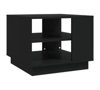 Table Basse Table d'Appoint Table de Canapé Bout de Canapé Meuble de Salle de Séjour Salon Intérieur Noir 55x55x43 cm Aggloméré