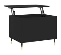 vidaXL Table basse 830941 – Noir, 60×44,5×45 cm, bois d'ingénierie