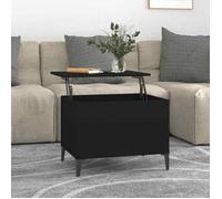 vidaXL Table basse Noir 60x44,5x45 cm Bois d'ingénierie 819573