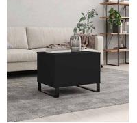 vidaXL Table basse Noir 60x44,5x45 cm Bois d'ingénierie 830957