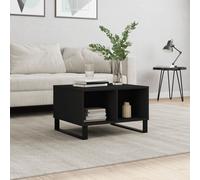 Vidaxl Table Basse Noir 60x50x36,5 Cm Bois D'ingénierie Multicolore