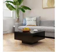 vidaXL Table basse Noir 60x60x31,5 cm Aggloméré