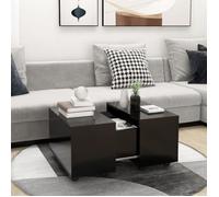 vidaXL Table basse Noir 60x60x38 cm Aggloméré