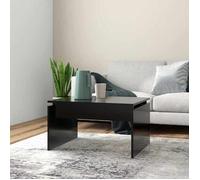 vidaXL Table basse Noir 68x50x38 cm – Aggloméré