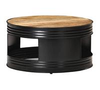 vidaXL - Table basse 68x68x36 cm - Bois massif de manguier brut Marron