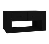 Table basse Noir 80x50x40 cm Bois d ingénierie Noir G
