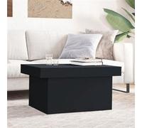 Vidaxl Table Basse Noir 80x55x40 Cm Bois D'ingénierie Marron