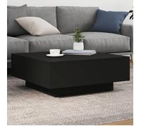 vidaXL Table basse noir 80x80x31 cm bois d'ingénierie 836582