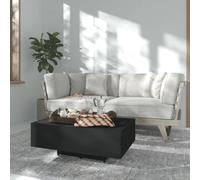 Vidaxl Table Basse Noir 85x55x31 Cm Bois D'ingénierie Noir