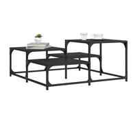 Vidaxl Table Basse Noir 87,5x87,5x40 Cm Bois D'ingénierie Multicolore