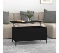 vidaXL Table basse Noir 90x44,5x45 cm Bois d'ingénierie 819589