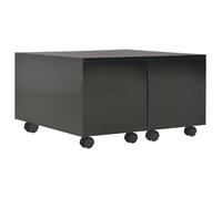 vidaXL Table basse Noir brillant 60x60x35 cm Aggloméré