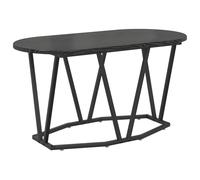 vidaXL Table Basse Noir en Chêne 80x40x40,5 cm en Bois D'ingénierie et Métal