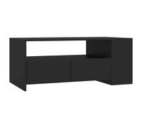 vidaXL Table basse noire 102x55x42 cm Bois composite