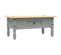 Vidaxl Table Basse Pin Mexicain Gamme Corona Gris 100x60x45 Cm Gris