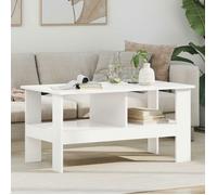 vidaXL Table basse Blanc 90 x 50 x 45 cm Bois d'ingénierie
