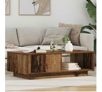 VIDAXL Table basse rectangulaire en bois d'ingénierie 95 x 55 x 31 cm - Bois ancien 1 tiroir
