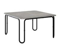 vidaXL Table basse rectangulaire moderne pour salon, cuisine, salle à manger, intérieur et extérieur 79,5 x 79,5 x 45 cm Gris béton