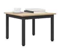 vidaXL Table Basse Sonoma 50 x 50 x 36 cm Bois d'ingénierie, Table de Salon, café Moderne avec Cadre en métal, Accent Minimaliste, Chic rectangulaire pour déco