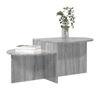 vidaXL Table Basse Sonoma Gris 100 x 50 x 40 cm Bois d'ingénierie, Table Basse élégante, Design épuré, déco Moderne pour Salon, pièce maîtresse Fonctionnelle pour Tous Les espaces
