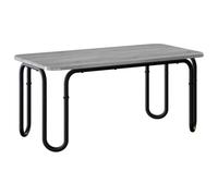 vidaXL Table Basse Sonoma Gris 100 x 50 x 45 cm Bois d'ingénierie, Table Basse rectangulaire contemporaine, Meuble d’Accent Moderne pour Salon, Cuisine, Salle à Manger, intérieur, extérieur