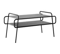 vidaXL Table Basse Sonoma Gris 100 x 50 x 51 cm Bois d'ingénierie, Table Basse stylée, rectangulaire, Design Moderne, Facile à Nettoyer, 2 Niveaux, Bois Composite, Meuble Pratique