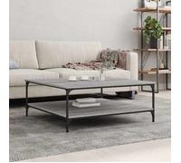 vidaXL Table basse sonoma gris 100x100x40 cm bois d'ingénierie 832846