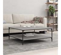 Vidaxl Table Basse Sonoma Gris 100x100x40 Cm Bois D'ingénierie Gris