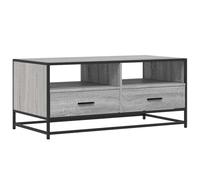 vidaXL Table Basse Sonoma Gris 100x50x45 cm Bois d'ingénierie et métal