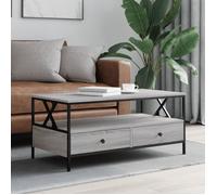 vidaXL Table basse sonoma gris 100x51x45 cm bois d'ingénierie 835302